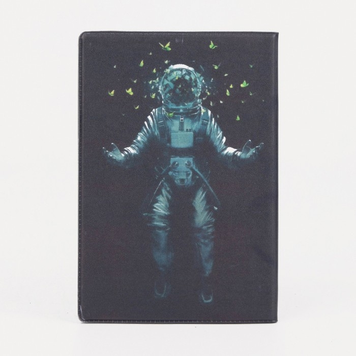 Обложка для паспорта, цвет чёрный