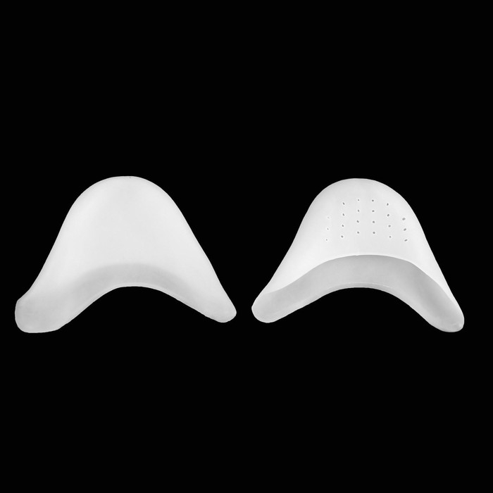 Подследники на пальцы ног, дышащие, силиконовые, 9 &times; 9 см, пара, цвет белый