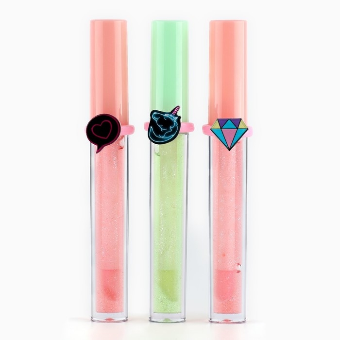 Детский блеск для губ «Будь в тренде» с колечком, 8 мл, МИКС Детский блеск для губ «Будь в тренде» с колечком, 8 мл, МИКС