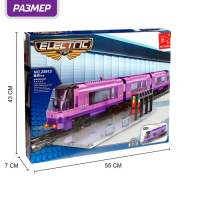 Конструктор «Ж.Д. Аэроэкспресс», ездит по рельсам, работает от батареек, 631 деталь Конструктор «Ж.Д. Аэроэкспресс», ездит по рельсам, работает от батареек, 631 деталь