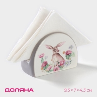 Салфетница Доляна «Зайка»,9,5×7×4,3 см Салфетница Доляна «Зайка»,9,5×7×4,3 см