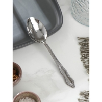 Ложка для снятия пены из нержавеющей стали &laquo;Славяна&raquo;, ручка 12,7 см, толщина 1,2 мм