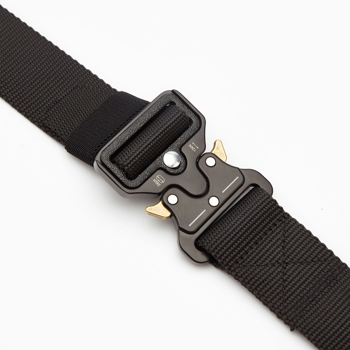 Ремень тактический, 125 см, ширина 3,7 см, черный