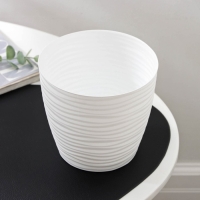 Горшок с поддоном &laquo;Дюна&raquo;, 1,7 л, цвет белый