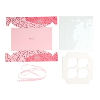 Коробка для капкейков, кондитерская упаковка, 4 ячейки &laquo;Люби и мечтай&raquo;, 16 х 16 х 7.5 см