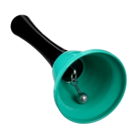 Колокольчик металлический, звонок настольный "Funk", 12.5 х 5 см, бирюзовый