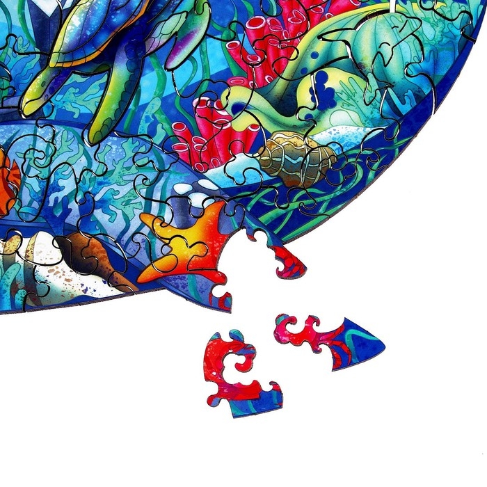 Пазл деревянный фигурный &laquo;Кит&raquo;, 104 элементов