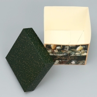 Коробка подарочная новогодняя складная &laquo;Зима подарит чудеса&raquo;, 15 х 15 х 15 см, Новый год