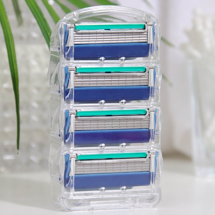 Сменные кассеты для бритья, 12 шт, совместимы с Gillette Fusion