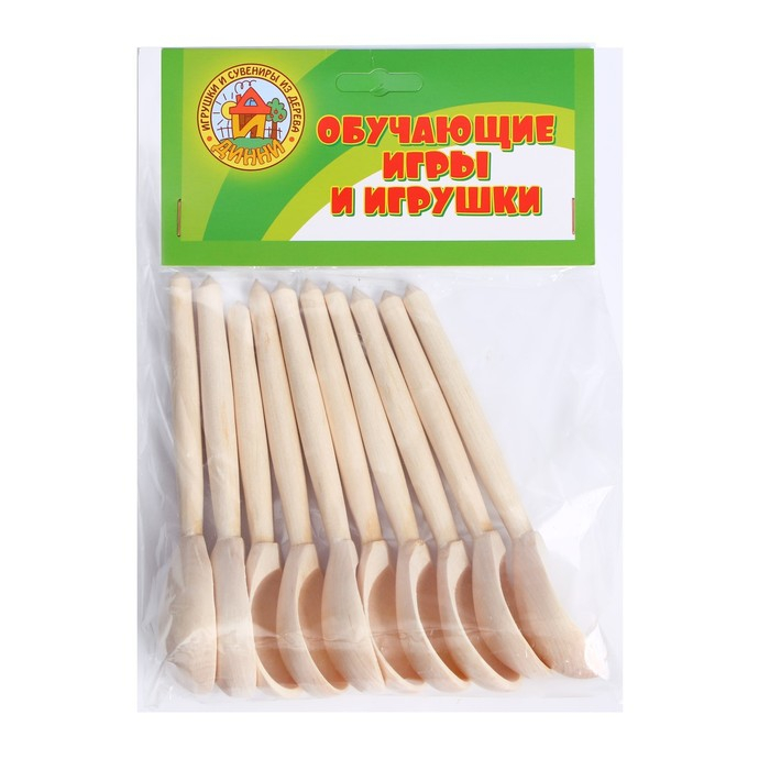 Заготовки для декорирования "Ложки малые", 10 шт., размер: 14,5 &times; 3,5 см