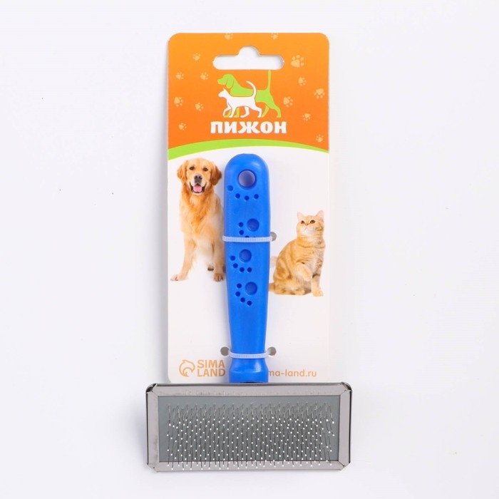 Пуходерка Пуходерка "Лапки" средняя с каплями, 9 х 12 см, синяя