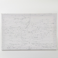 Картина по номерам с подрамником и гирляндой &laquo;Самолёт&raquo;, 20 х 30 см