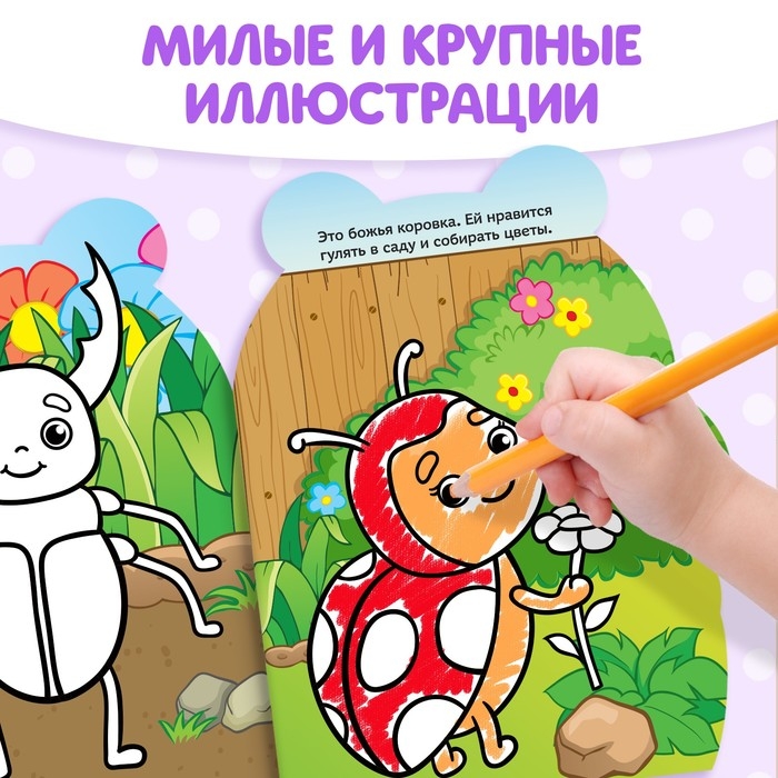 Раскраска с наклейками «Пчёлка», 12 стр. Раскраска с наклейками «Пчёлка», 12 стр.