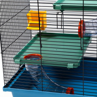 Клетка для грызунов "Дом" трехярусная, 39 x 29 х 49 см, микс цветов Клетка для грызунов "Дом" трехярусная, 39 x 29 х 49 см, микс цветов