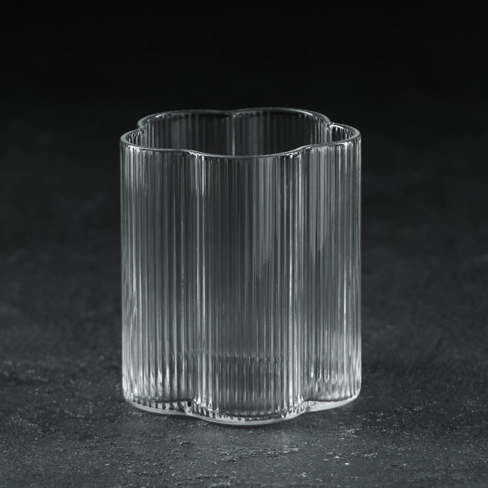 Стакан &laquo;Флер&raquo;, 260 мл, 7&times;8 см, стекло, прозрачный