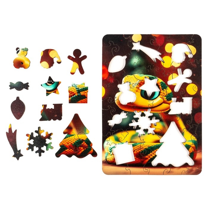 Пазл «Змейка малыш», А5, 51 дет. Пазл «Змейка малыш», А5, 51 дет.