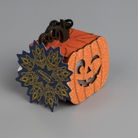 Светодиодная подвеска «Фонарь Джека» 8 × 5.5 × 5 см, пластик, батарейки LR1130х3 (в комплекте), свечение тёплое белое Светодиодная подвеска «Фонарь Джека» 8 × 5.5 × 5 см, пластик, батарейки LR1130х3 (в комплекте), свечение тёплое белое