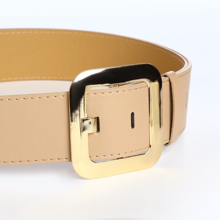 Ремень женский, ширина 4,8 см, пряжка металл, цвет бежевый Ремень женский, ширина 4,8 см, пряжка металл, цвет бежевый