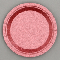 Тарелки бумажные &laquo;Блёстки&raquo;, 6 шт, цвет бордовый