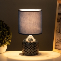 Лампа настольная "Каталина" 1х40Вт Е14 синий 13х13х25см Лампа настольная "Каталина" 1х40Вт Е14 синий 13х13х25см