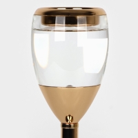 Подсвечник металл, стекло на 1 свечу &laquo;Безмятежность&raquo;, цвет золото 11 х 11 х 25.5 см