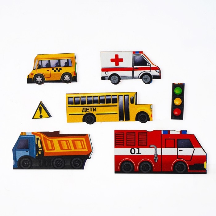 Пазл фигурный &laquo;Город машин&raquo; 16 деталей, 3+