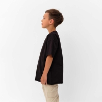 Футболка детская KAFTAN "Basic line", р. 30 (98-104 см), черный Футболка детская KAFTAN "Basic line", р. 30 (98-104 см), черный