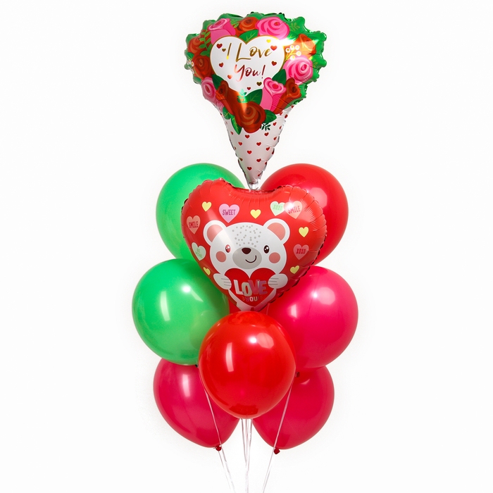 Набор шаров &laquo;Свидание&raquo;, фольга, латекс, 10 шт.