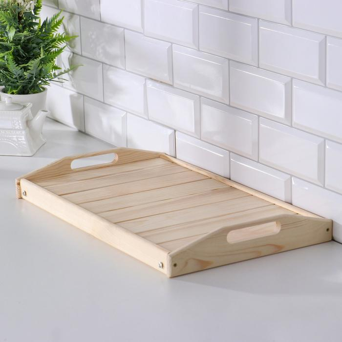 Столик для завтрака складной, 50&times;30см, с ручками хвоя