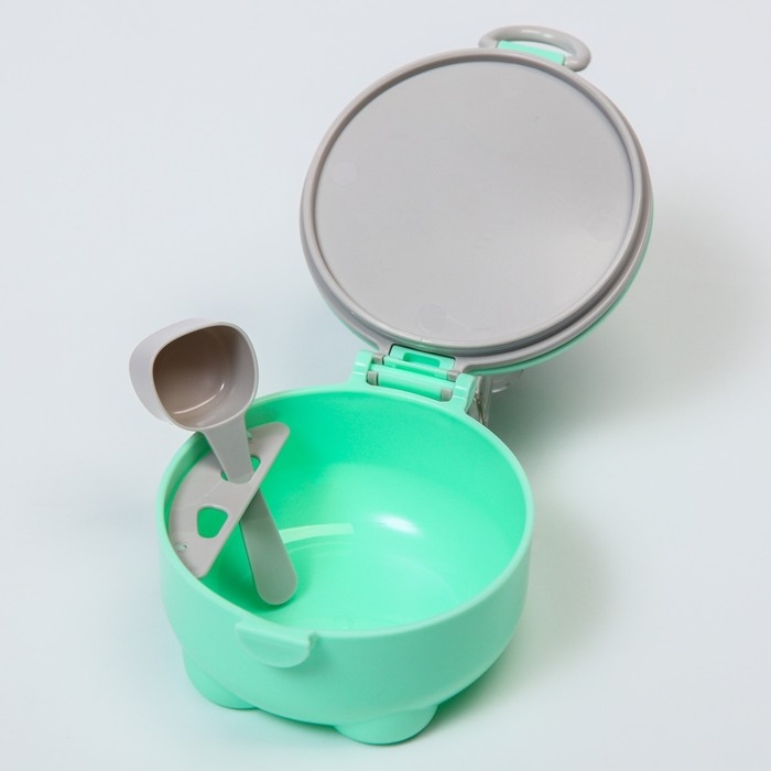 Контейнер для детского питания Мишка 2, 150 мл, цвет бирюзовый Контейнер для детского питания Мишка 2, 150 мл, цвет бирюзовый