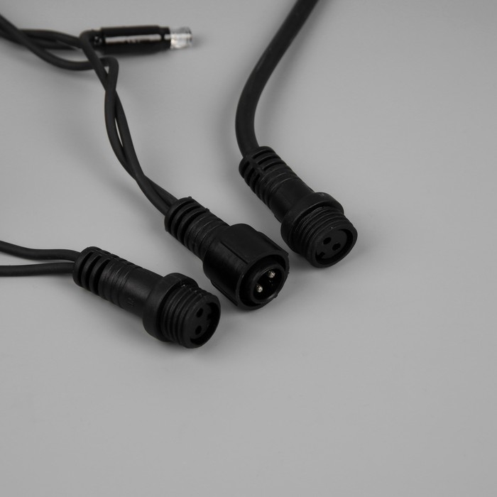 Гирлянда «Нить» 10 м, IP65, УМС, тёмная каучуковая нить, 100 LED, свечение мульти, 220 В Гирлянда «Нить» 10 м, IP65, УМС, тёмная каучуковая нить, 100 LED, свечение мульти, 220 В