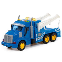 Автомобиль-эвакуатор &laquo;Профи&raquo;, инерционный, со светом и звуком, цвет синий