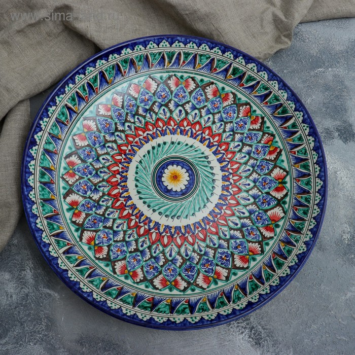 Ляган круглый Риштанская Керамика, 41см Ляган круглый Риштанская Керамика, 41см