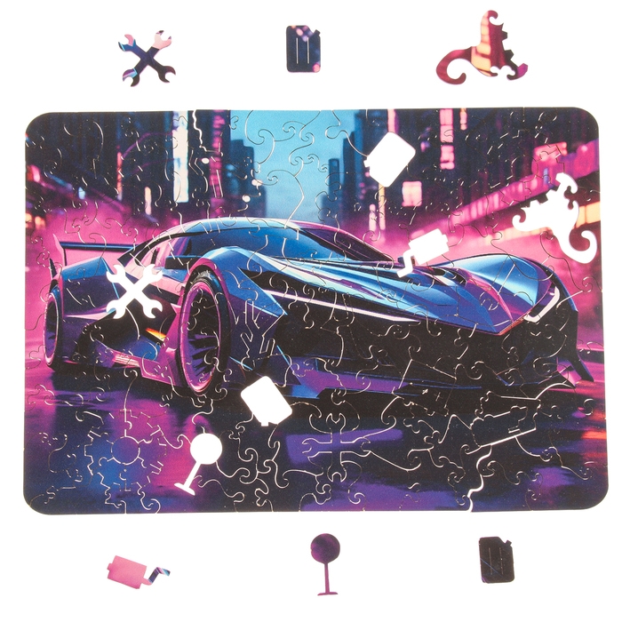 Пазл &laquo;Неон драйв&raquo; 20х29см, 116 деталей