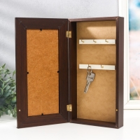 Ключница  "Перо" венге 16х31 см МИКС