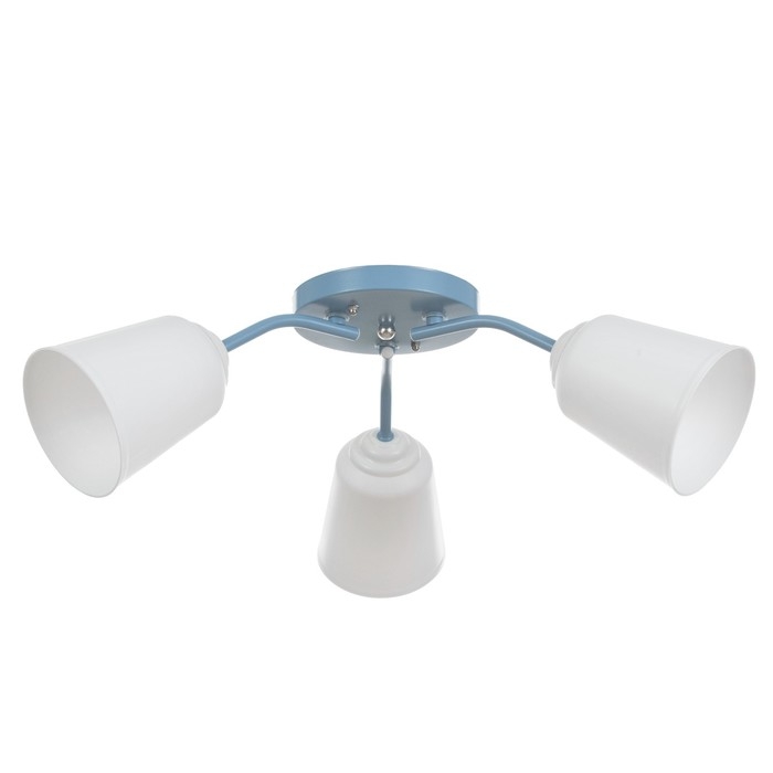 Люстра Люстра "Онлайн" (цил.) 3х15Вт Е27 МОДЕЛЬ:BR 00278 голубой 50х50х15см