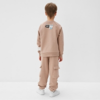 Свитшот детский MINAKU, цвет бежевый, рост 104 см Свитшот детский MINAKU, цвет бежевый, рост 104 см