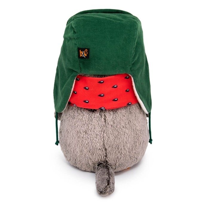 Мягкая игрушка «Басик» в двусторонней шапке и шарфе, 19 см Мягкая игрушка «Басик» в двусторонней шапке и шарфе, 19 см