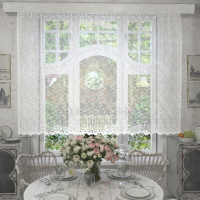 Штора на шторной ленте 245х165 см, цв. белый, 100% п/э, арт.М490б Штора на шторной ленте 245х165 см, цв. белый, 100% п/э, арт.М490б