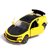 Машина металлическая «Ночные гонки», инерционная, 1:32, открываются двери, звуковые и световые эффекты, цвет жёлтый Машина металлическая «Ночные гонки», инерционная, 1:32, открываются двери, звуковые и световые эффекты, цвет жёлтый