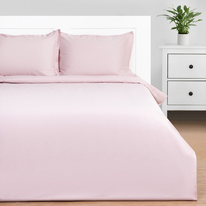 Постельное бельё Этель 2 сп Pink rose 175х215, 200х215, 50х70+3-2 шт, мако-сатин, 114г/м2