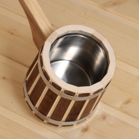 Черпак из липы "Добрыня", 0.5л, 54 см, нержавеющая вставка, с длинной ручкой, Термо Черпак из липы "Добрыня", 0.5л, 54 см, нержавеющая вставка, с длинной ручкой, Термо