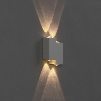 Светильник фасадный «Луч», FSD-010, 4 Вт, 3000К, 2 луча, IP65, 220 В, металл, белый Светильник фасадный «Луч», FSD-010, 4 Вт, 3000К, 2 луча, IP65, 220 В, металл, белый