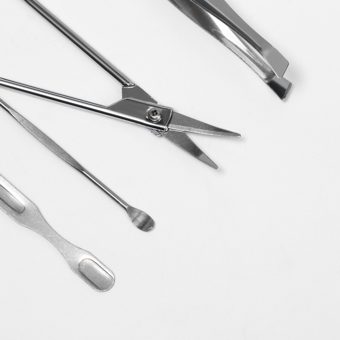 Набор маникюрный &laquo;Juice&raquo;, 7 предметов, в футляре, цвет МИКС