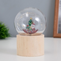 Ночник «Шар-дед мороз у елки» LED 3хAG10 шар 8см 6,5х6,5х11,5см Ночник «Шар-дед мороз у елки» LED 3хAG10 шар 8см 6,5х6,5х11,5см