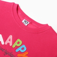 Комплект для девочки (свитшот, брюки), цвет фуксия, рост 98 см