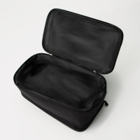 Косметичка, 3 отдела на молниях, цвет чёрный Косметичка, 3 отдела на молниях, цвет чёрный
