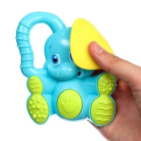 Погремушка - пищалка «Слоник», с эластичными элементами, цвет МИКС, Крошка Я Погремушка - пищалка «Слоник», с эластичными элементами, цвет МИКС, Крошка Я