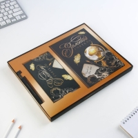 Набор &laquo;Золотой учитель&raquo;: ежедневник А5 160 листов, планинг 50 листов и ручка пластик