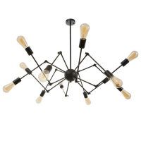 Люстра "Краб" E27 12х40Вт черный 80х80х100 см BayerLux Люстра "Краб" E27 12х40Вт черный 80х80х100 см BayerLux